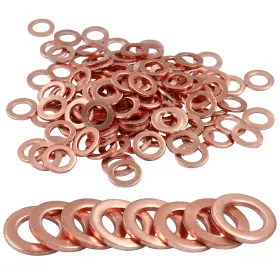 Jersvimc11220330 Brand Jersvimc 120pcs M6 Copper Washer Flat Gasket Kit Metric