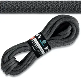 X00294uf9r Brand Rope Spot Powerful Uiaa Static Rock Climbing - High Strength 64 Feet Black