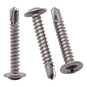 Mb-az0205-100 Brand Roycemart #10 X 1 100 Pack Wafer Head Self Drilling Screws 410 Inch