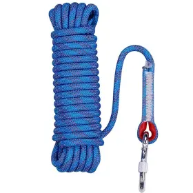 0167bk8570 Branded 200ft 10mm Static Rope - Polyester For Climbing Blue