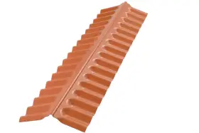 Branded 313045928964 4 Ft. Polycarbonate Ridge Cap Flashing In Red Brick Branded 313045928964 4 Ft. Polycarbonate Ridge Cap Flashing In Red Brick