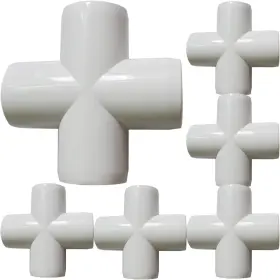 Branded 715377535856 12pack 3/4inch Cross Pvc Fittings 4-way Elbow Fitting For Building Heavy