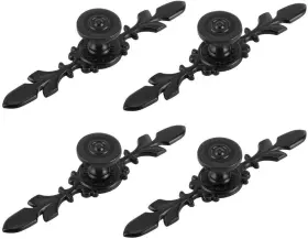 Btmb 704630704139 Vintage Style Drawer Knobs Flat Black Kitchen 119mm / 4.58ftft