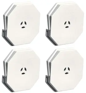 Builders Edge 810009595243 130110006123 Surface Block 123 White Sold As 4 Pack