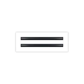 Buildmart 040156651194 - 12x4 White Modern Ac Vent Cover Decorative Air Standard