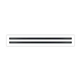 Buildmart 661706507028 - 22x4 Modern Ac Vent Cover Decorative White Aluminum Air