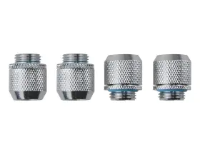 Lysb01dxso5ry-electrncs Bxqinlenx Silver Chrome G1/4 Inch To Id 3/8 Od 1/2 Soft Tubing Compression Fitting For Co