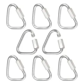 Bytiyar Fytlc418 8 Pcs M4 Stainless Steel Quick Links Carabiner Locking Clips With Screw Nut T