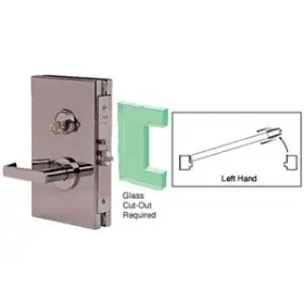 Dl610lpdu C.r. Laurence Crl 6 Inch X10 Lh Duranodic Bronze Finish Center Lock With Deadlatch In Passage Loc