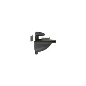 Dl661bl C.r. Laurence Crl Black Heavy-duty Adjustable Shelf Bracket For 1/2 To 15/16 Glass