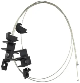 Csb5b C.r. Laurence Fba Crl Black Cable Shelf Bracket System For 3/8 Inch To 1/2 Shelv