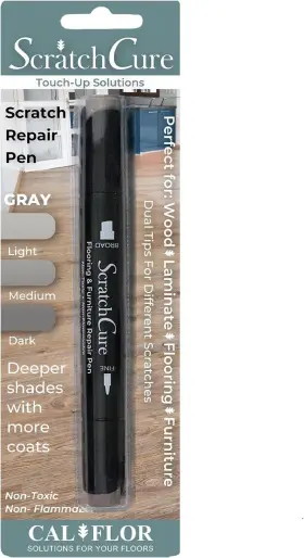Cecominod009255 Calflor Cal-flor Pe49401cf Scratchcure 3 Shade Double Tipped Repair Pen For Use Gray