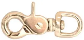 T7616412 Campbell 10 Pack - Die Cast Zinc With Nickel Finish Swivel Round Eye Bolt Snap 1/2 Inch