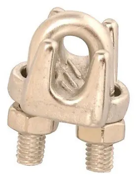T7633003 Campbell 10 Pack Wire Rope Clip Cast Stainless Steel 3/16- Inch