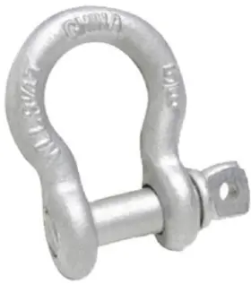 T9640835 Campbell 5 Pack - Galvanized Screw Pin Anchor Shackle 1/2 Inch