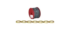 T0723817n Campbells Plumbers Chain 1/0 200 Ft L 35 Lb Working Load Brass Bright Gold