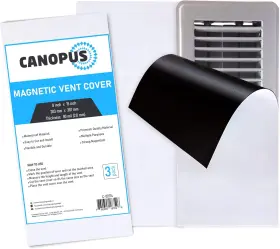 Canopus 313045610623 Strongest Magnetic Vent Covers White Rectangular 8in X 15in For Floor