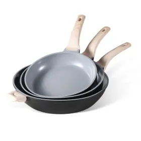 A11004 Carote Non Stick Frying Pan Set 9.5 11 12.5 Inch Ceramic Healthy