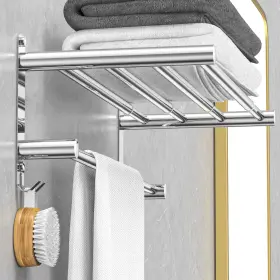 B0cnpgj2fc Caximsy Adjustable Towel Bar Bathroom Wall Mount 17-30.7in Stainless Steel Showe