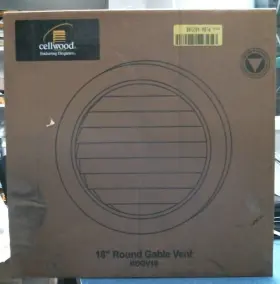 Rdgv18 Cellwood 03863 18 Inch Round Gable Vent Fs