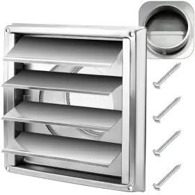 Cenipar 746939331616 6ftftmetal Dryer Vent Cover 304 Stainless Steel Outside With