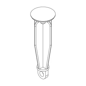 G-2115-tp Central Brass Chrome Stopper For U-1109