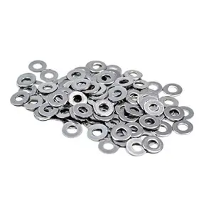 Cgjiogujio 713721766956 100pcs M2 2mm X 5mm 0.5mm Metric Flat Washer Washers Zinc Plated