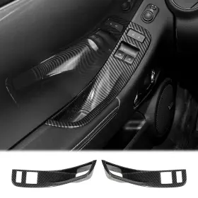 B09ls3mflk Cherocar Ca Window Switch Button Shift Panel Trim Cover Carbon Fiber Grain Decor