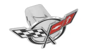 Chc5hc Chevrolet Chevy Metal Trailer Hitch Cover Plug C5 Corvette Design 3d Flag Emblem