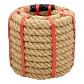 Chmentnanza 1in 50ft 1 Inch X 50 Ft Hemp Rope - Heavy Duty 4 Strand Twisted Twine For Crafts Naut
