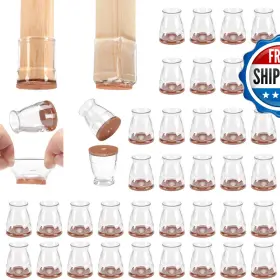 Chunzexi B0f9vcv1h1 36 Pack Extra Small Chair Leg Floor Protectors For Hardwood Floors
