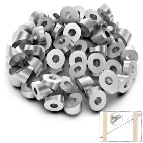 017017-50 Cke 50pack 1/4 Inch Id Angle Beveled Washer 25 30 35 Degree For 1/8 5/32 3/16