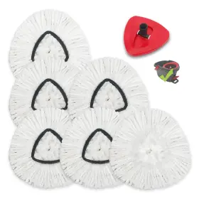 Clean Pioneer 339036425961 6 Pack Spin Mop Replacement Heads Compatible For Oceda Easywring 1 Tank Bucke