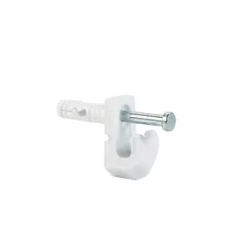 Closetmaid 075381219105 Fixed Mount Wire Shelving Pre-loaded Wall Clip White