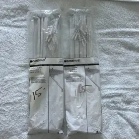 1774 Closetmaid 1775 2 #1774 12 Inch Shelf Support Bracket White Steel Pack - 24 Total
