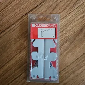 2265 Closetmaid 2 Pack Brackets No. New Old Stock Sealed