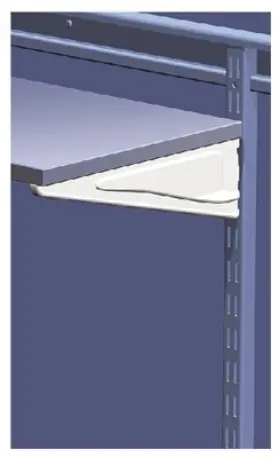 386200 Closetmaid 10- Inch White Shelf Track Bracket -