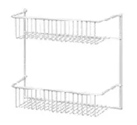 800200 Closetmaid 6 Pack 2-wire-shelf Unit Door Or Wall Rack White 12- Inch