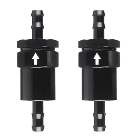 Ff-30m-38-bk Cnraqr 3/8 Inch Billet Inline Fuel Filter 30 Micron Anodized Aluminum Black 2pcs