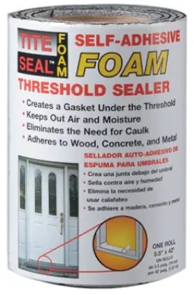 Tsfm42 Cofair Tite Seal Foam Threshold Sealer Self-adhesive 5.5- Inch X 3.5-ft. -