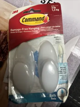 17081b-es Command Medium Bath Hooks 2-ct. -