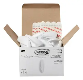 17083-s16na Command Designer Hooks Wall Mount Self Adhesive Wood Plastic Metal Storage Hook