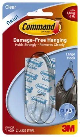17093clres Command 6 Pack - Hook Clear Large 1-pk
