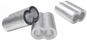 Flq049-8.0 Coobigo 313030388353 10pcs 5/16 Inch Aluminum Cable Crimps Wire Rope Ferrule Clip Fittings M8