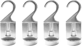 02567 Cooks Standard Hooks 4 Pack Aluminum Ceiling For Pot Rack 30 Lbs Max