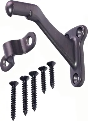 1867 Cosnys Oil Rubbed Bronze Handrail Bracket 3 Pack Heavy Duty Stair