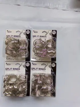 74175 Cousins Cousin D.i.y Split Rings Create Custom Key Chains 1.25 In/3.2 Cm 40 Pcs Silver