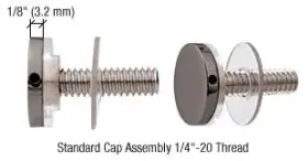 Cap34gm Cr Laurence Crl Gun Metal Standoff Cap Assemblies For 3/4 Inch Bases