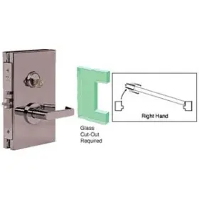 Dl610rsdu Cr Laurence Crl 6 Inch X10 Rh Duranodic Bronze Finish Center Lock With Deadlatch In Storeroom F