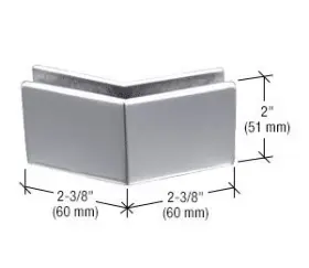 Mfc26 Cr Laurence Crl Polished Stainless Steel 2-3/8 In X 2 135 Degree Outside Square Mall Fro